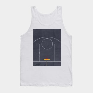 Street Basketball Court | Aerial Illustration Tank Top